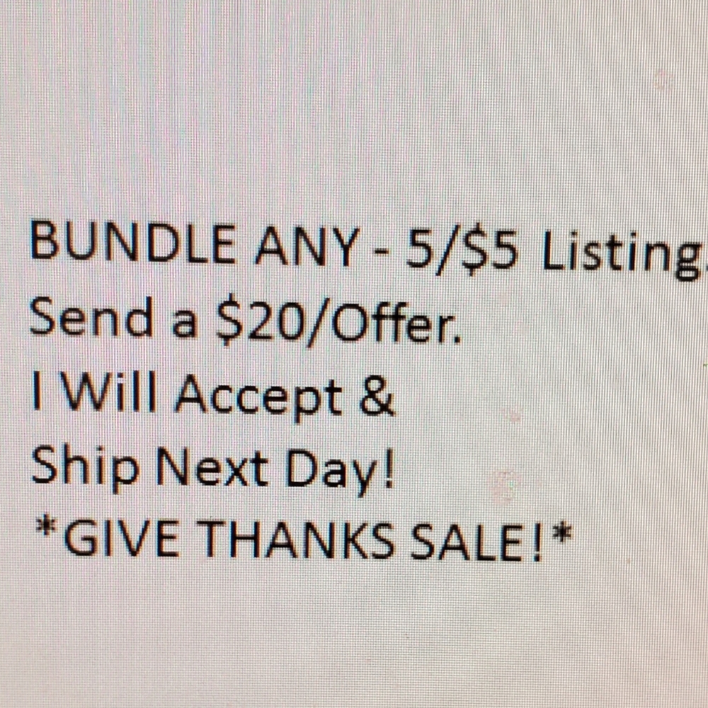 Give THANKS Bundle Sale - 5/$5 NWT *ALL*